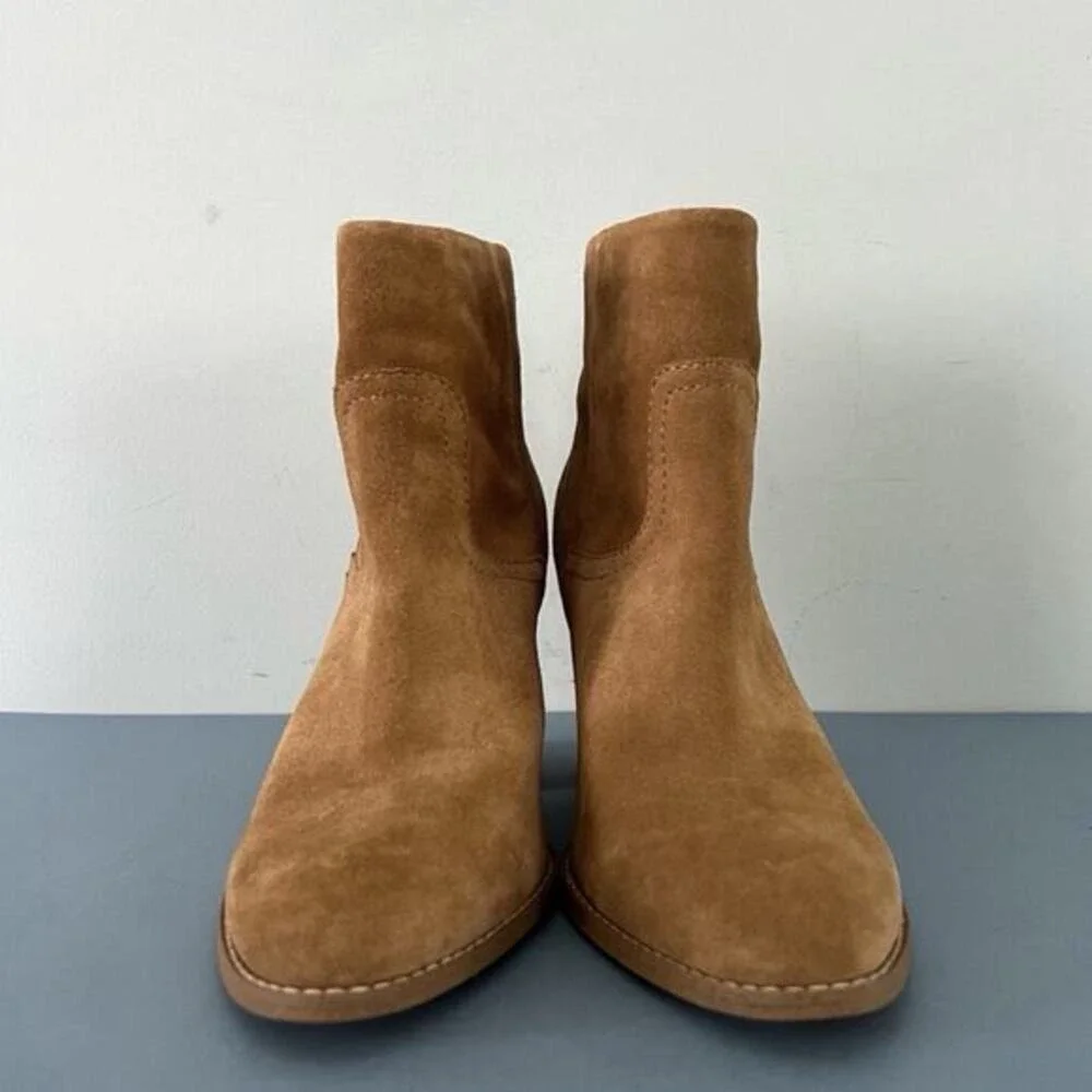 Splendid‎ Hila Suede Sand Tan Block Heel Ankle Boots